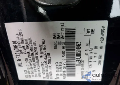 2024 Ford Mustang z USA, uszkodzony, nr VIN 1FAGP8UH1R5108092